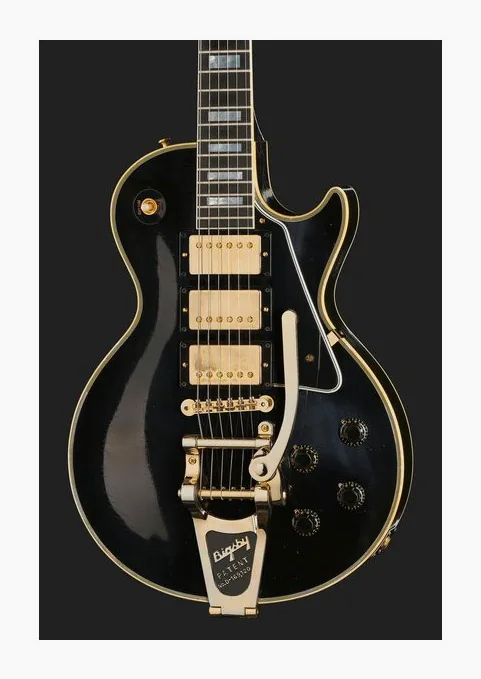 Gibson LP 57 Custom 3PU Bigsby LA, corpo e verniciatura in primo piano