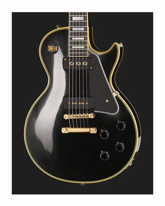 Gibson LP Custom 54 Black Beauty VOS, manico e tastiera visti di lato
