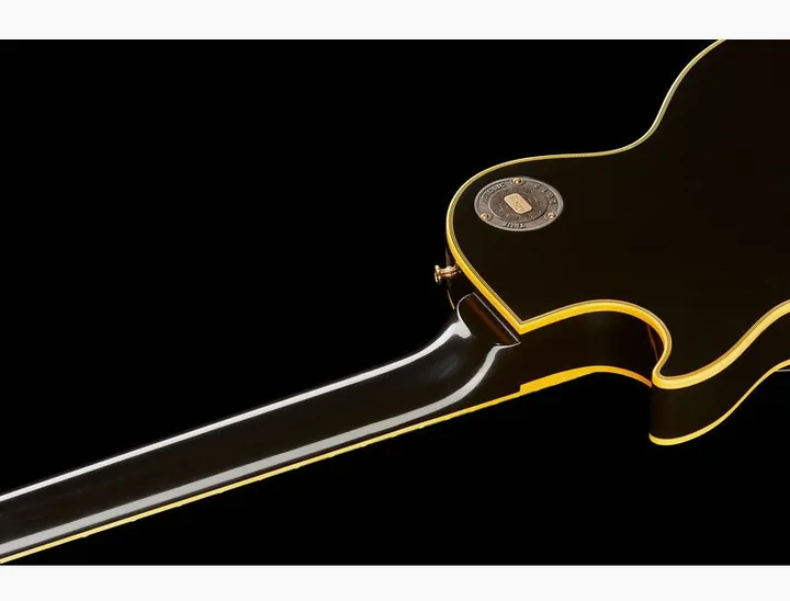 Gibson LP Custom 54 Black Beauty VOS, corpo e verniciatura in primo piano