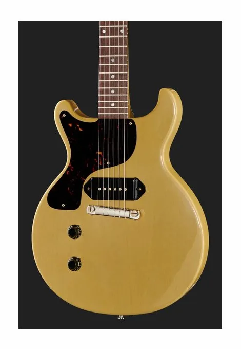 Gibson LP Junior 58 DC TVY VOS LH, manico e tastiera visti di lato