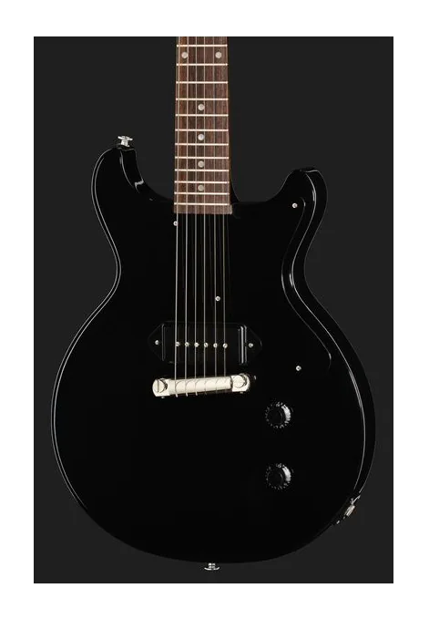 Gibson LP Junior Double Cut Ebony, selettore pickup e jack di uscita