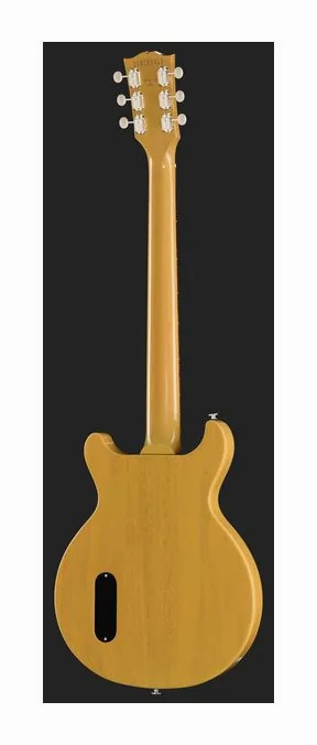Gibson LP Junior Double Cut TV Yellow, curve del body viste dall'alto