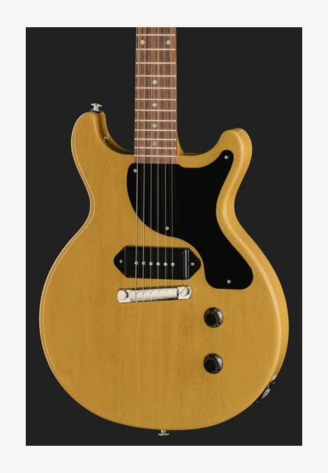 Gibson LP Junior Double Cut TV Yellow, manico e tastiera visti di lato