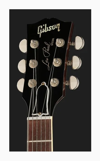 Gibson LP Special DC Figured Top CB, paletta con meccaniche e logo