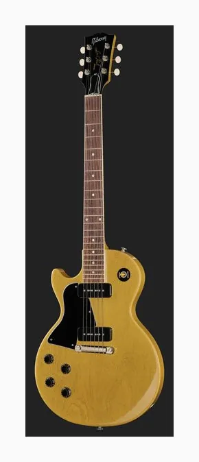 Gibson LP Special SC TV Yellow LH, curve del body viste dall'alto