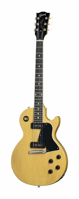 Gibson LP Special SC TV Yellow in primo piano frontale