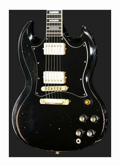 Gibson SC Custom EB Batwing HA CS, curve del body viste dall'alto