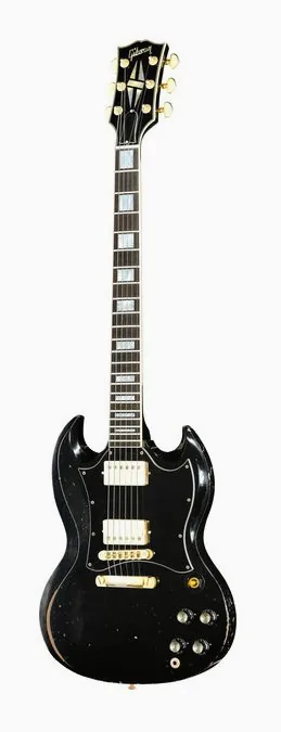 Gibson SC Custom EB Batwing HA CS in primo piano frontale