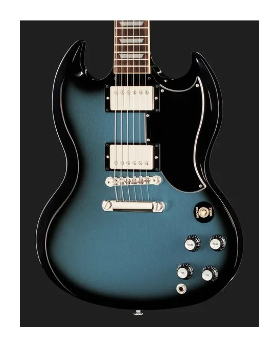 Gibson SG ´61 Standard Pelham Blue, corpo e verniciatura in primo piano