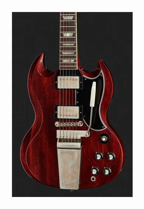 Gibson SG Standard ´64 Maestro CH VOS, curve del body viste dall'alto