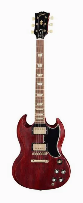 Gibson 1961 SG Standard Cherry VOS visto di fronte