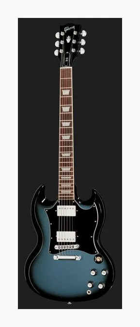 Gibson SG Standard Pelham Blue B., corpo e verniciatura in primo piano