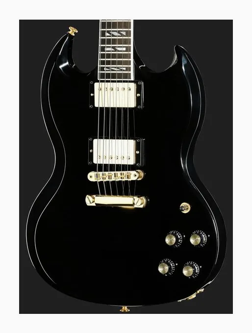 Gibson SG Supreme Ebony, manico e tastiera visti di lato
