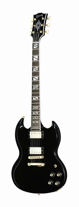 Gibson SG Supreme Ebony visto di fronte