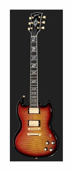 Gibson SG Supreme Fireburst, manico e tastiera visti di lato