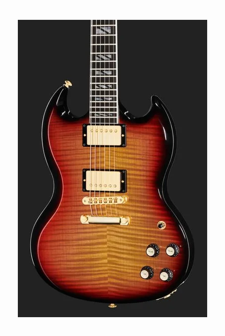 Gibson SG Supreme Fireburst, vista posteriore del corpo