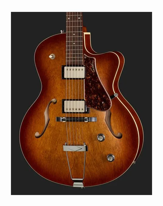 Godin 5th Ave CW Kingpin II HB, corpo e verniciatura in primo piano