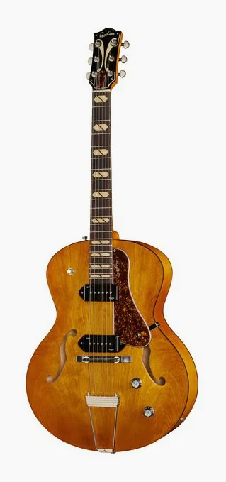Godin 5th Ave Jumbo P90 Harvest Gold visto di fronte