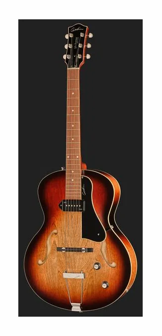 Godin 5th Ave Kingpin P90 VB, corpo e verniciatura in primo piano