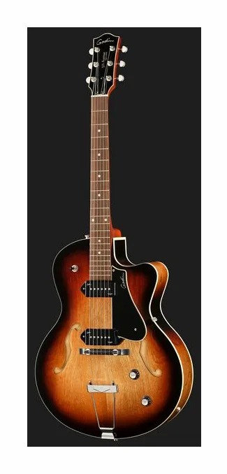 Godin 5th Ave Kingpin II VB, corpo e verniciatura in primo piano