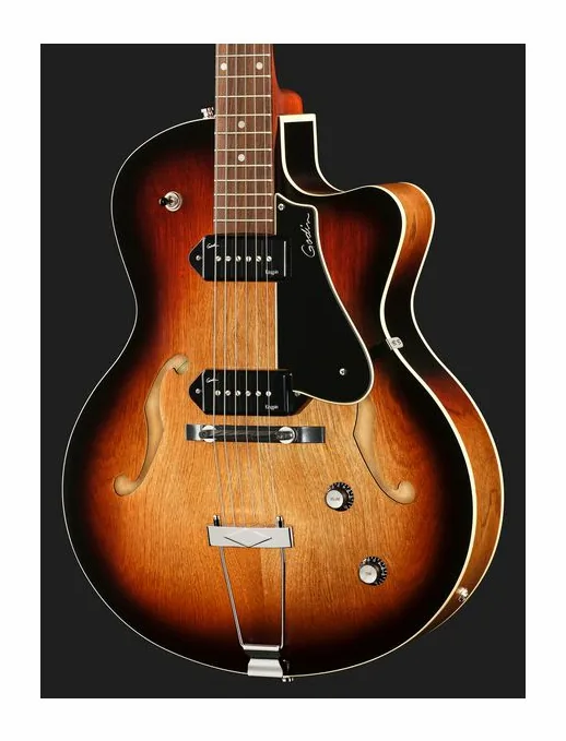 Godin 5th Ave Kingpin II VB, profilo laterale del corpo