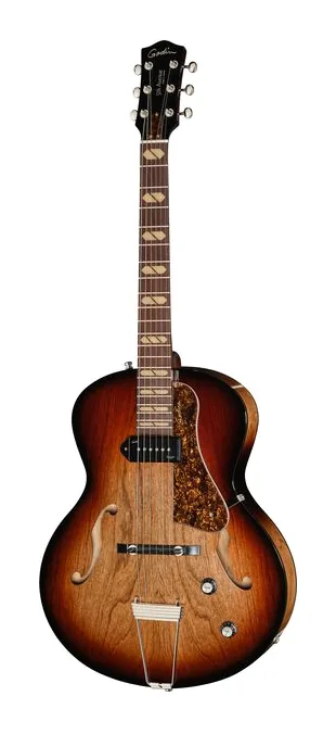 Godin 5th Ave Kingpin P90 DLX VB in primo piano frontale