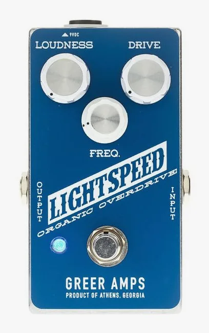 Greer Amps Lightspeed Overdrive, ingressi e uscite laterali