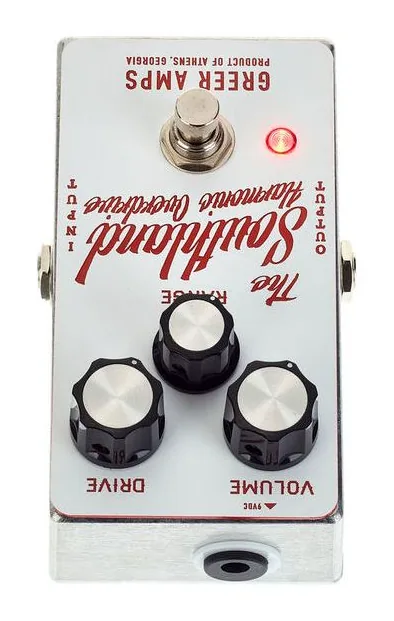 Greer Amps Southland Overdrive, footswitch in primo piano