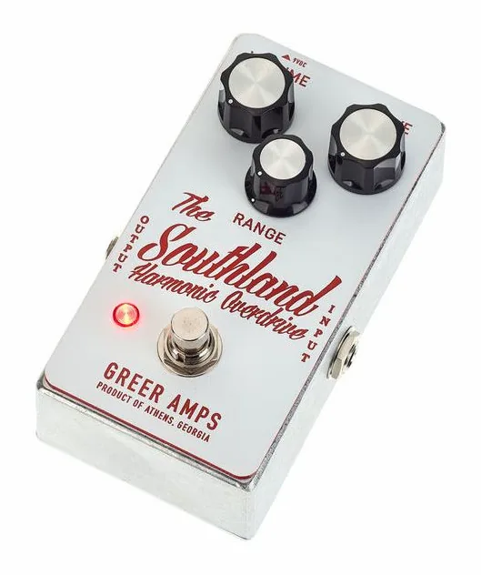 Greer Amps Southland Overdrive fotografato frontalmente