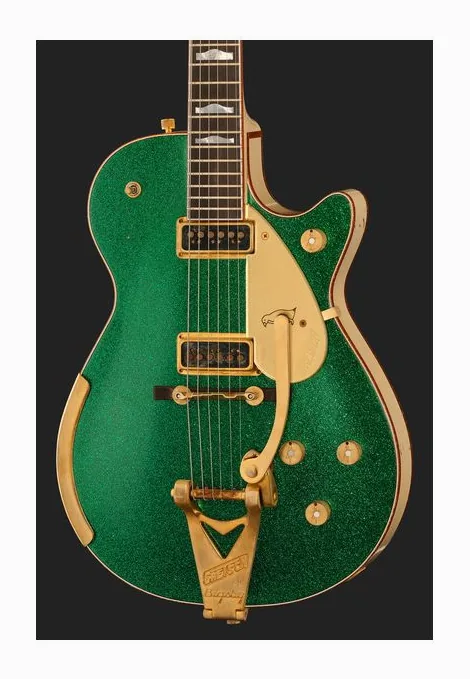 Gretsch 6134CST 55 Penguin GS Relic, corpo e verniciatura in primo piano