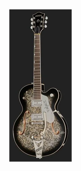 Gretsch 6120CST 59 Black Paisley Relic, pickup e manopole dei controlli