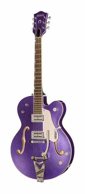 Gretsch 6120CST 59 Purple Relic visto di fronte