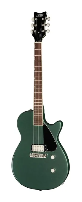 Gretsch Electromatic Jet Club 1 SO inquadrato di fronte su sfondo neutro