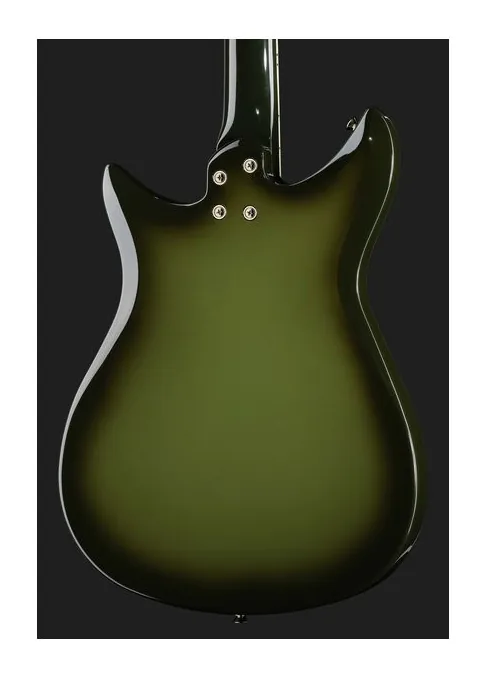 Gretsch EMTC CVT WYCHWD GRN, corpo e verniciatura in primo piano