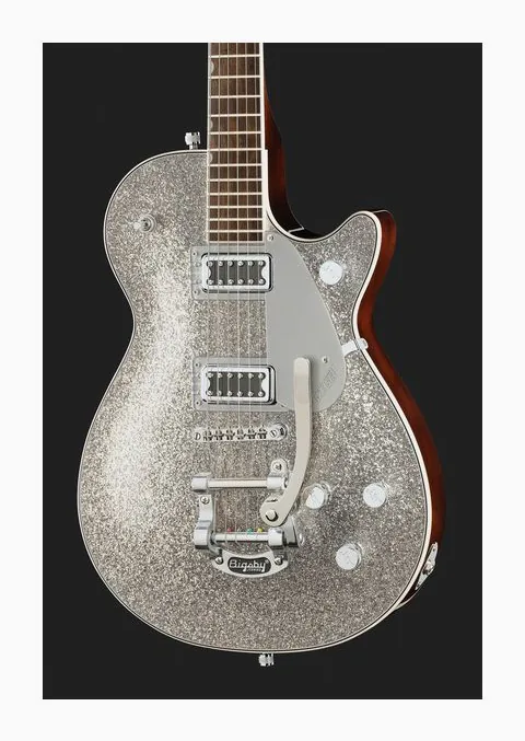 Gretsch EMTC Sparkle Jet FT SLV SPK, ponte e meccaniche di intonazione