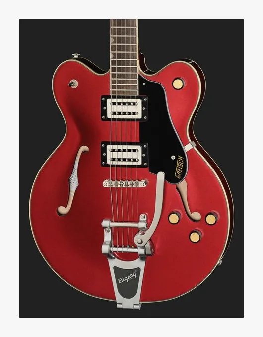 Gretsch G2622T STRML CB DC BRNDWN, manico e tastiera visti di lato