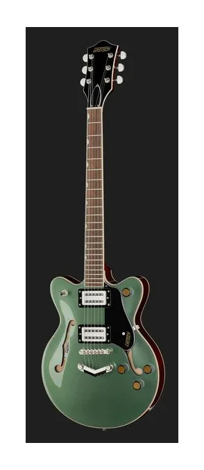 Gretsch G2655 Strml CB JR OLV, paletta con meccaniche e logo