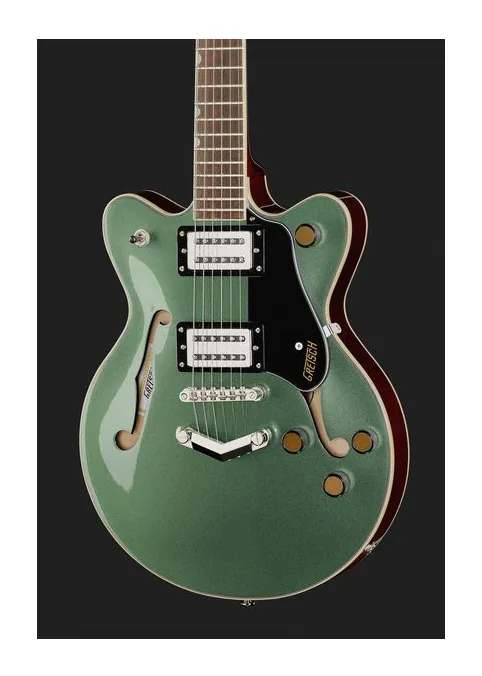 Gretsch G2655 Strml CB JR OLV, paletta con meccaniche e logo
