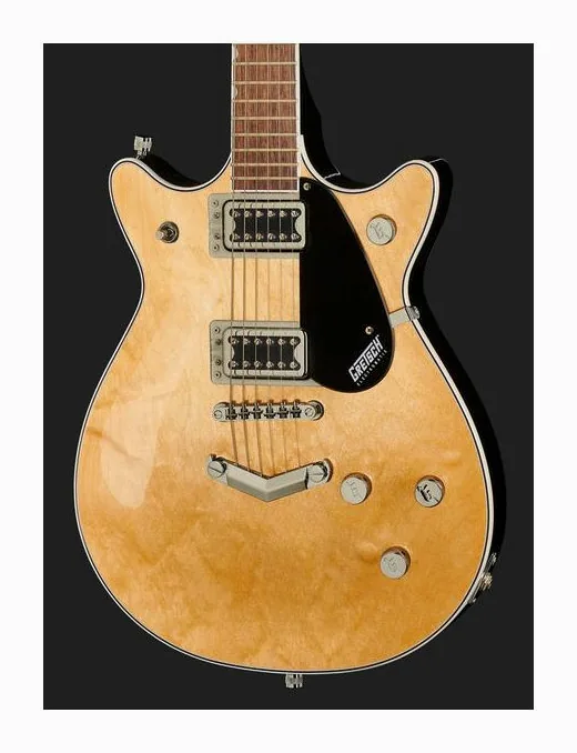 Gretsch G5222 EMTC D. Jet BT V-St. NAT, paletta con meccaniche e logo