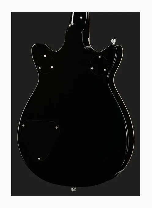 Gretsch G5222 EMTC D.Jet BT BLK, curve del body viste dall'alto
