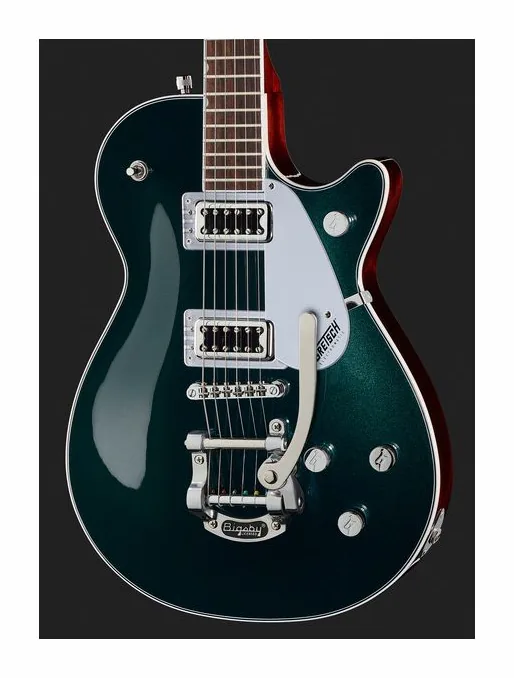 Gretsch G5230T Elmtc. Jet SC Bgsby CG, manico e tastiera visti di lato