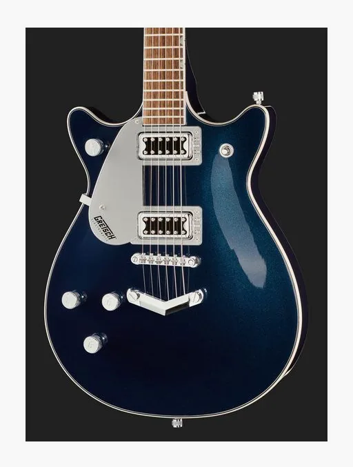 Gretsch G5232LH Emtc DBL Jet FT MNS, paletta con meccaniche e logo