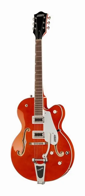 Gretsch G5420T Electromatic OS inquadrato di fronte su sfondo neutro