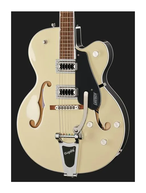 Gretsch G5420T EMTC CLS HLW VWT/GRY, corpo e verniciatura in primo piano