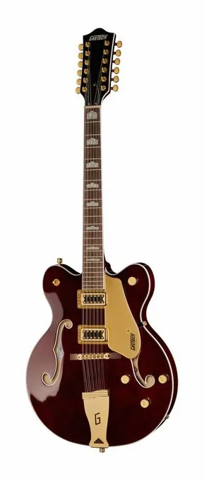 Gretsch G5422G-12 Electromatic WS inquadrato di fronte su sfondo neutro