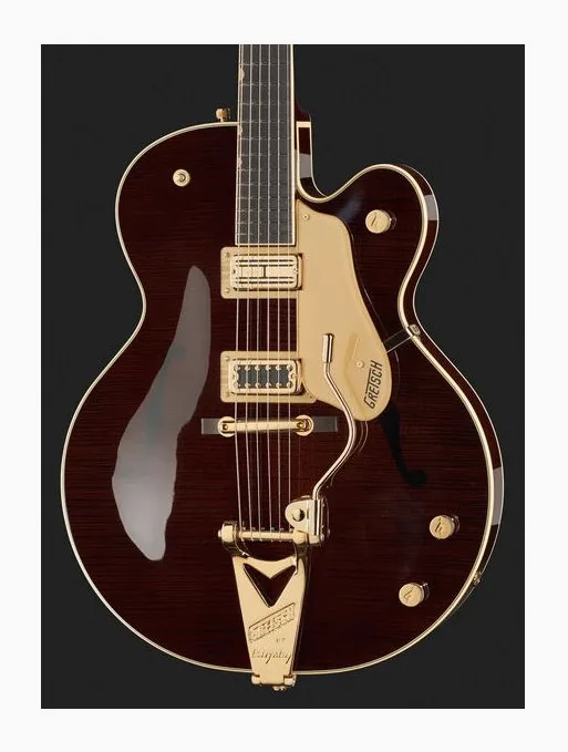 Gretsch G6122T-59VS Chet Atkins CG WS, curve del body viste dall'alto