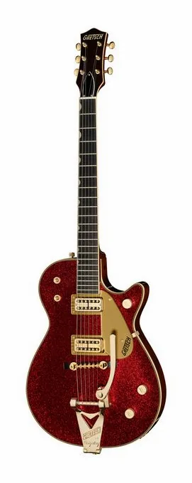 Gretsch G6129TG-59VS Sparkle Jet RD in primo piano frontale