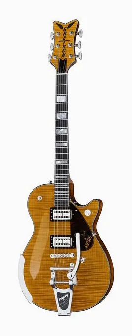 Gretsch G6134TFM-NH Nigel Hendroff AF fotografato frontalmente