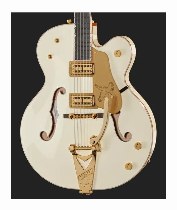 Gretsch G6136T-59VS White Falcon, manico e tastiera visti di lato