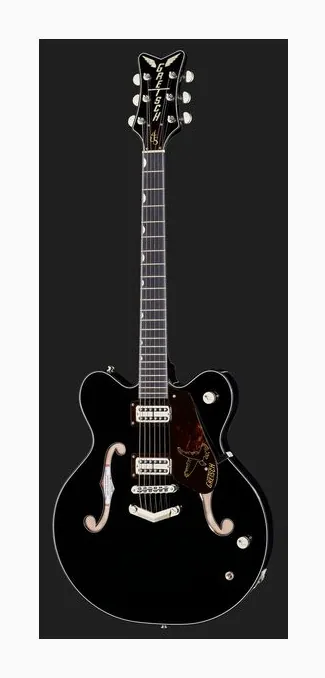 Gretsch G6636-RF Richard Fortus Black, paletta con meccaniche e logo